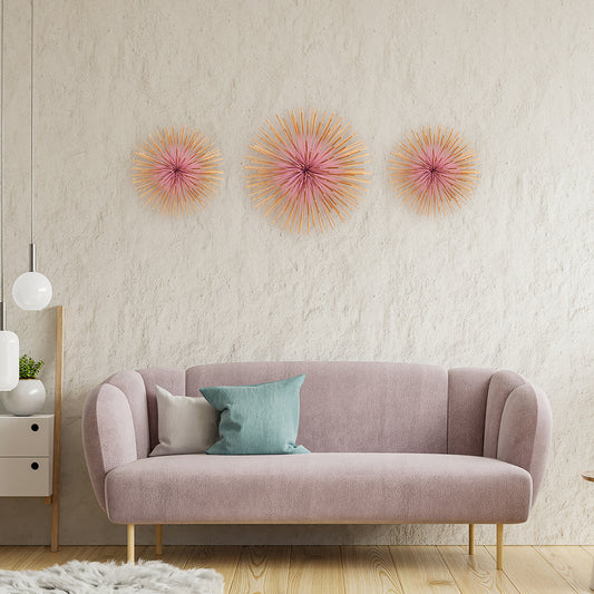SUNBURST Wall Decor - Pink
