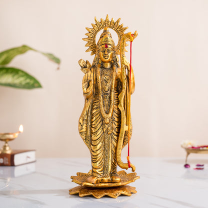 Metal Shree Ram Idol Statue Decorative Murti For Home Temple