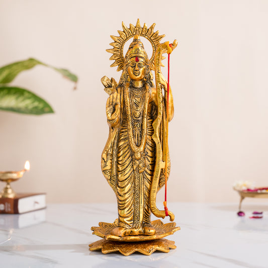 Metal Shree Ram Idol Statue Decorative Murti For Home Temple