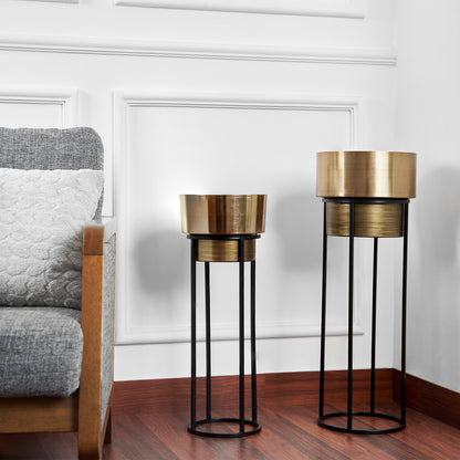 Gold New York Planter