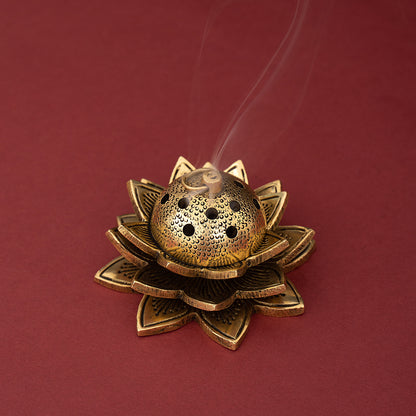 Brass Dhoop Dani & Agarbatti Stand
