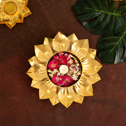 Handcrafted Lotus Urli For Home, Office and Table Decor