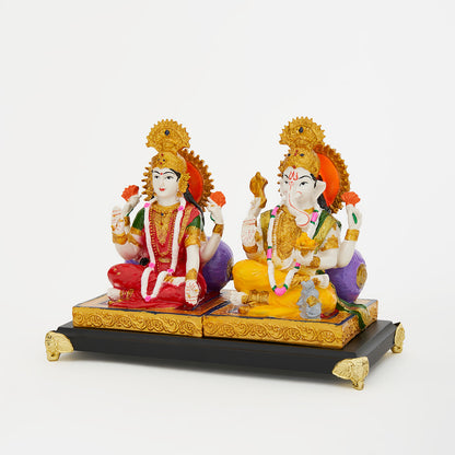 Lord Ganesha And Lakshmi Idol For Home & Office