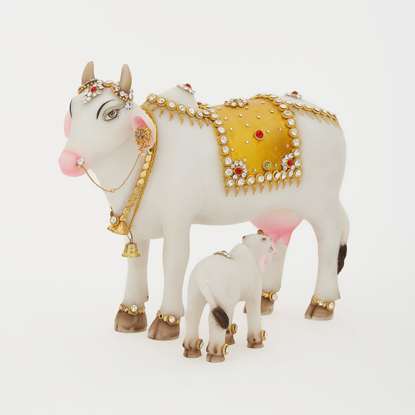 Kamdhenu Cow With Calf Statue