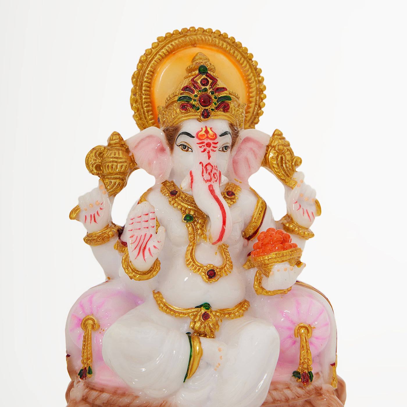 Lord Ganesha | Ganpati | Vinayak Idol In Marble Dust Handpainted