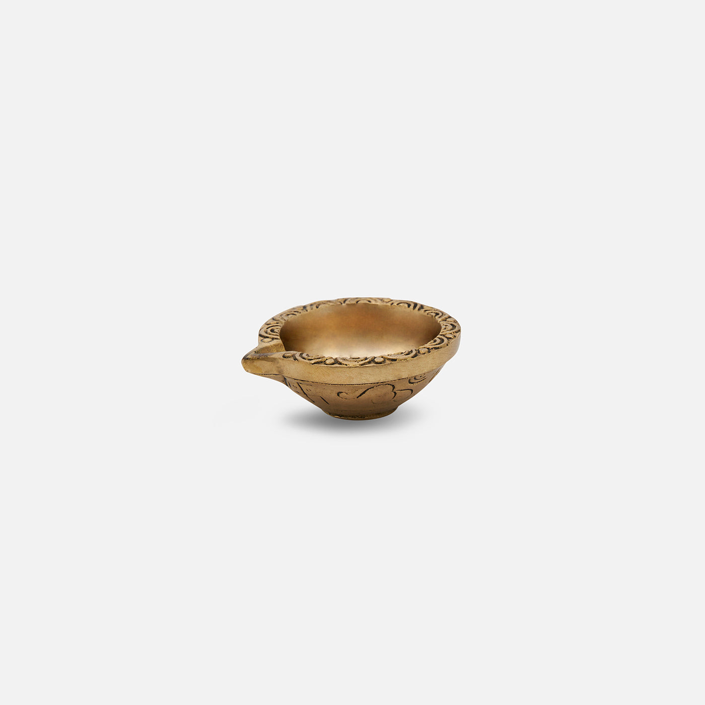 Brass Diya For Home Temple Office Puja (Set of 2)