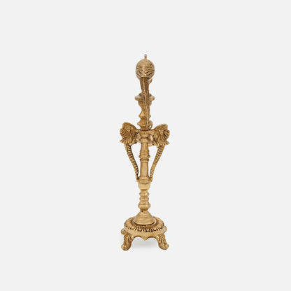 Handmade Traditional Indian Brass Decorative Diya Parrot Oil Lamp for Pooja or Home Decor (Single Piece)