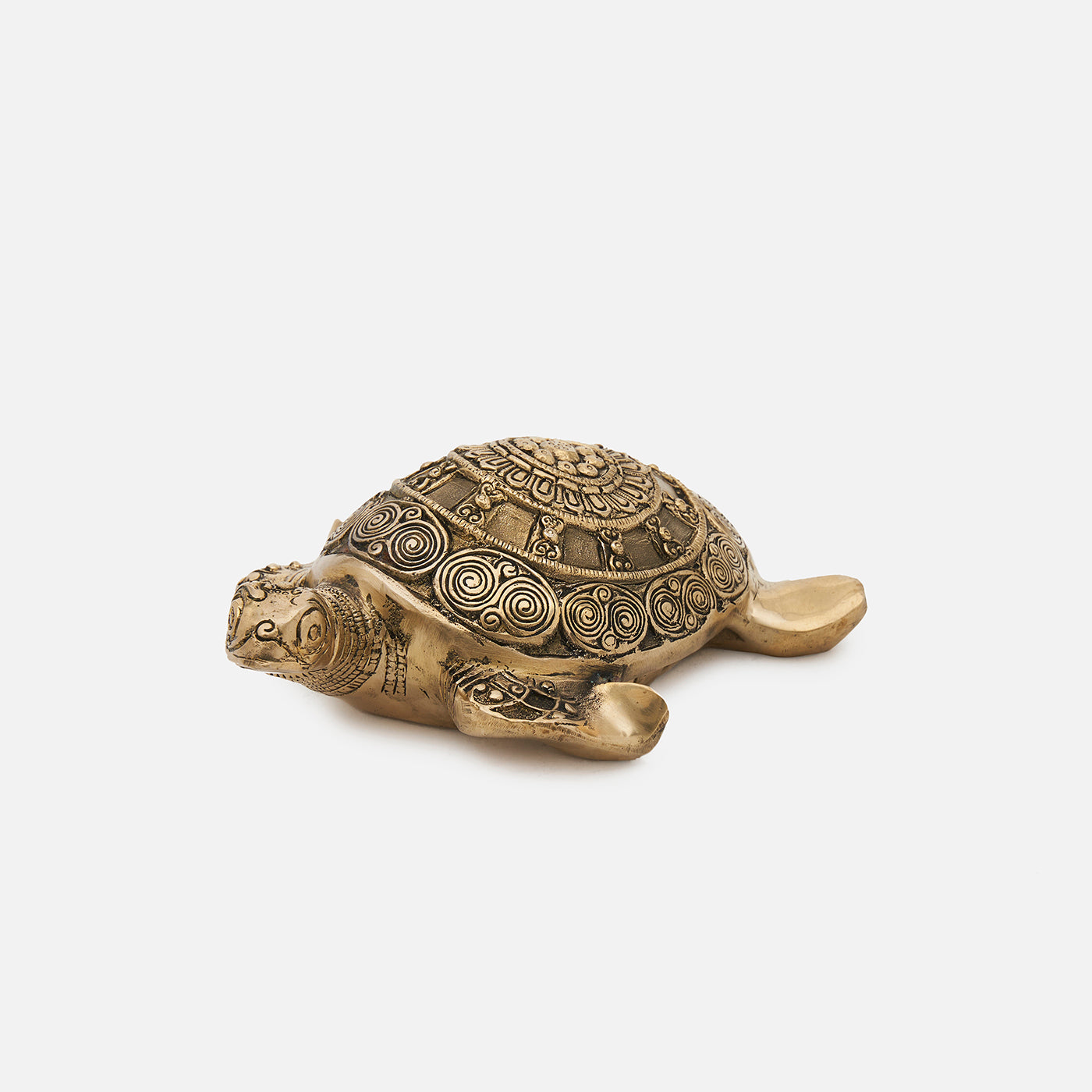 Vastu Decor -Big Brass Tortoise Showpiece for Good Luck, Long Life and Career