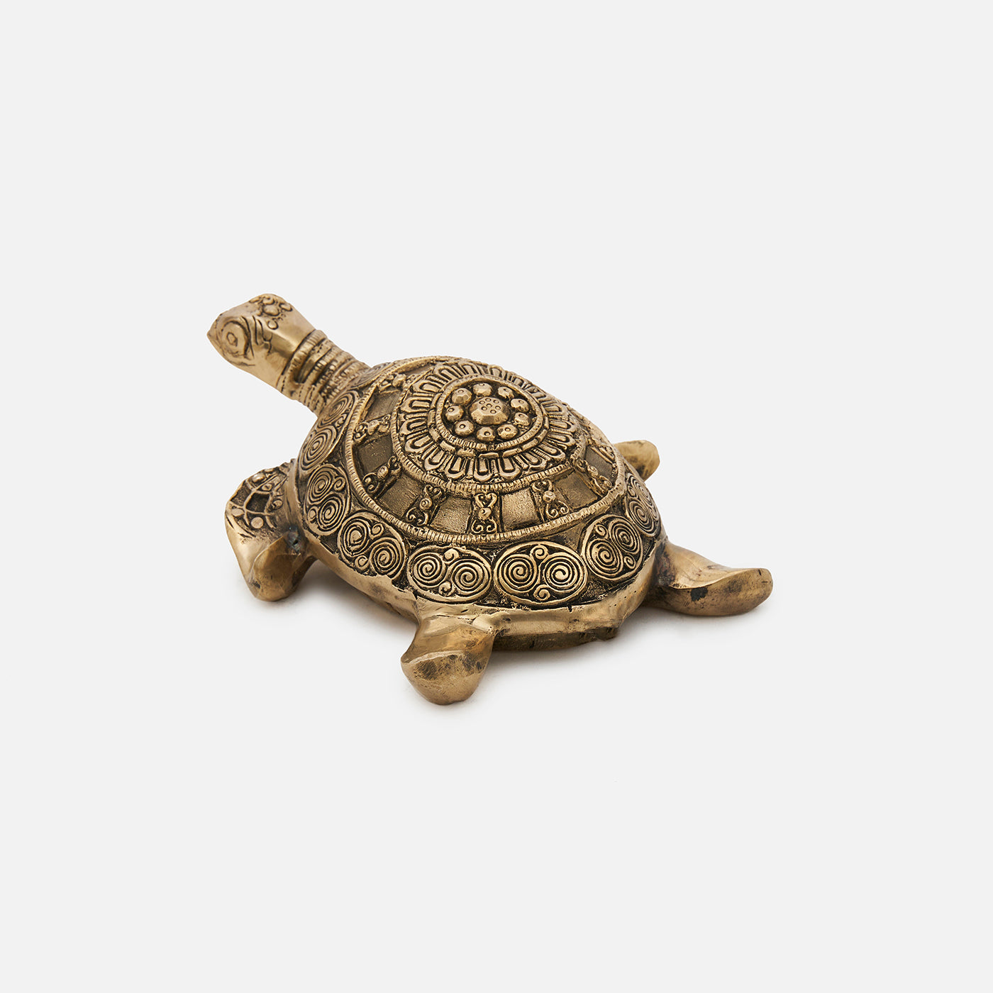 Vastu Decor -Big Brass Tortoise Showpiece for Good Luck, Long Life and Career
