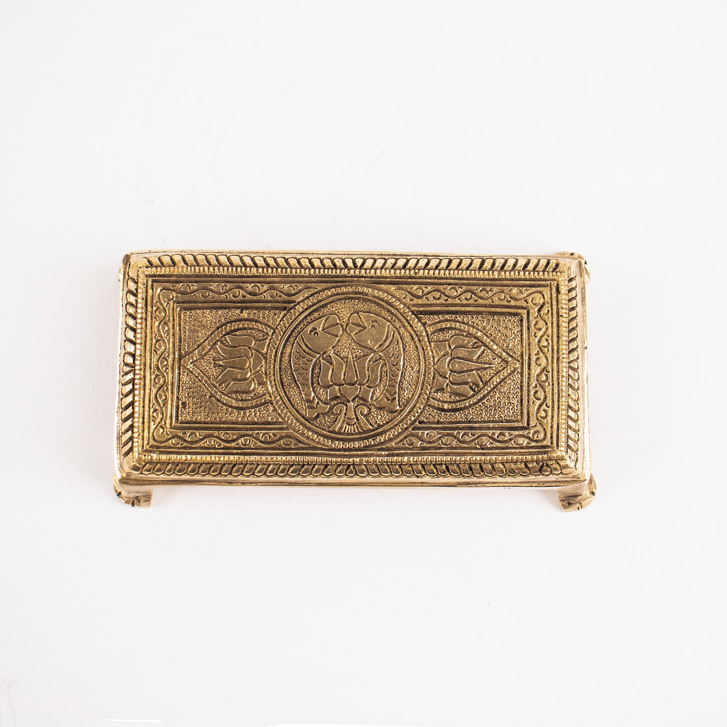 Brass Superfine Rectangle Traditional Pooja Chowki/Stool/Stand