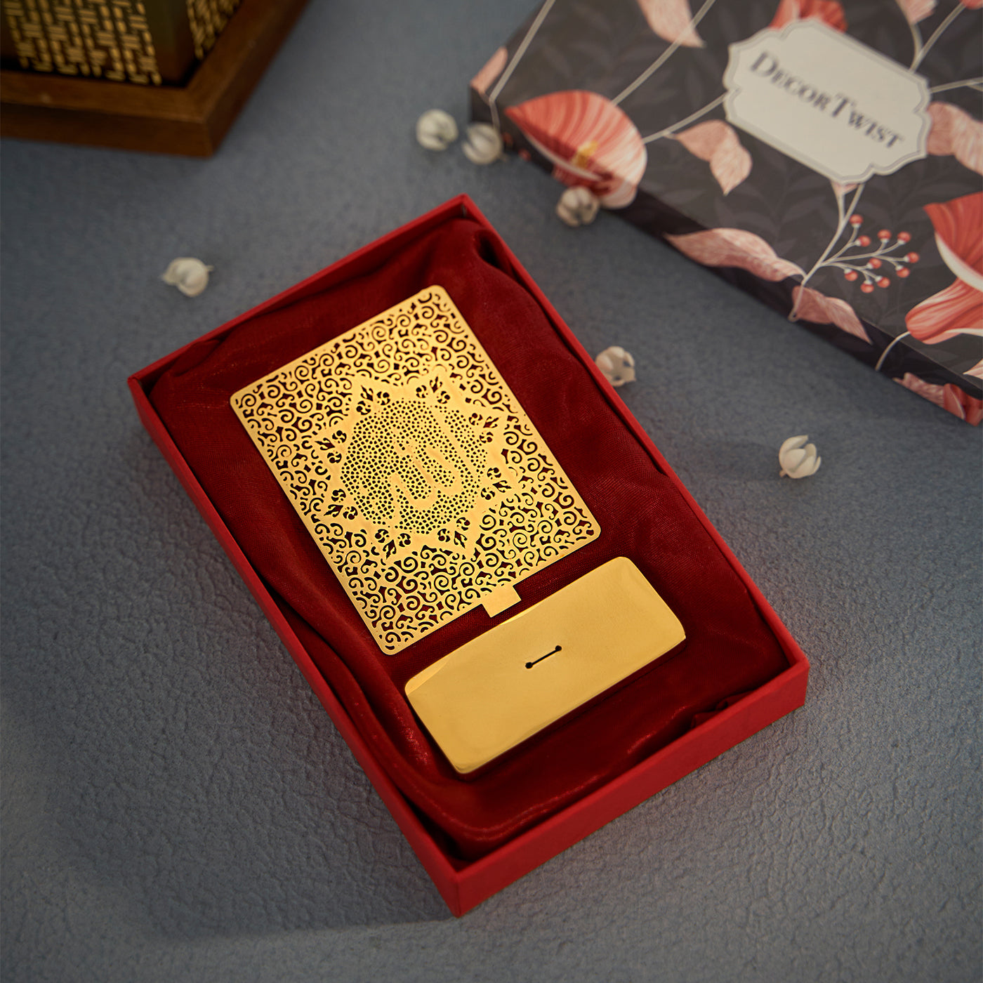 Allah Desk / Car Dashboard Stand in Brass