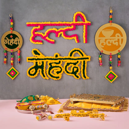 Bridal & Groom Haldi & Mehndi Box | Pack of 18