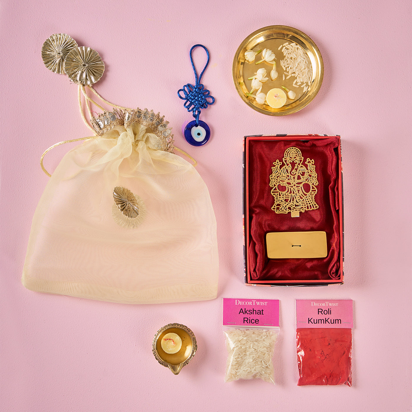 New Car (Vahana) Puja Samagri / Gift Kit - Ganesh ji