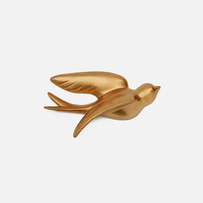 Modern Aluminium Bird Wall Hanging - Set of 3