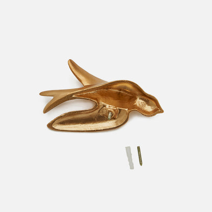 Modern Aluminium Bird Wall Hanging - Set of 3