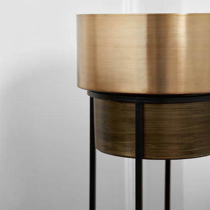 Gold New York Planter