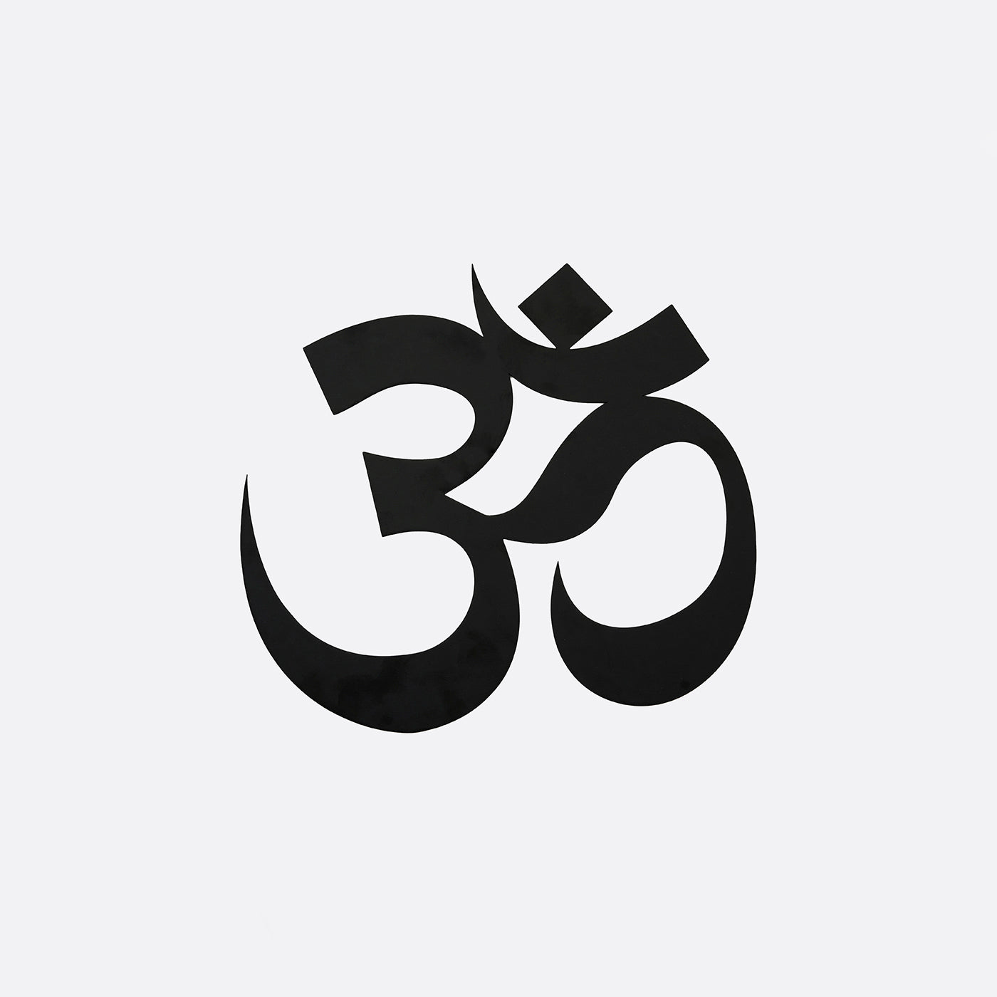 Om Metal Wall Art - Black