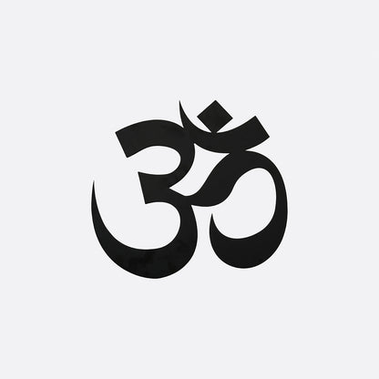 Om Metal Wall Art - Black