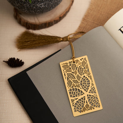 Brass Flower Bookmark
