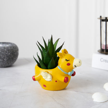 Cute Flying Giraffe Succulent Planter For Home Garden Office Desktop