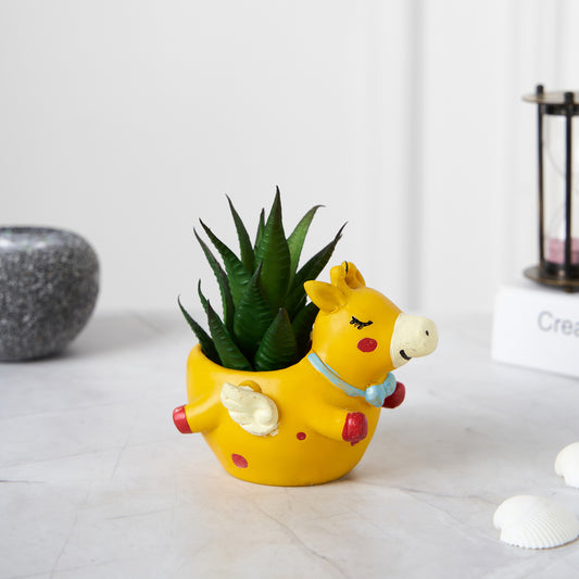 Cute Flying Giraffe Succulent Planter For Home Garden Office Desktop