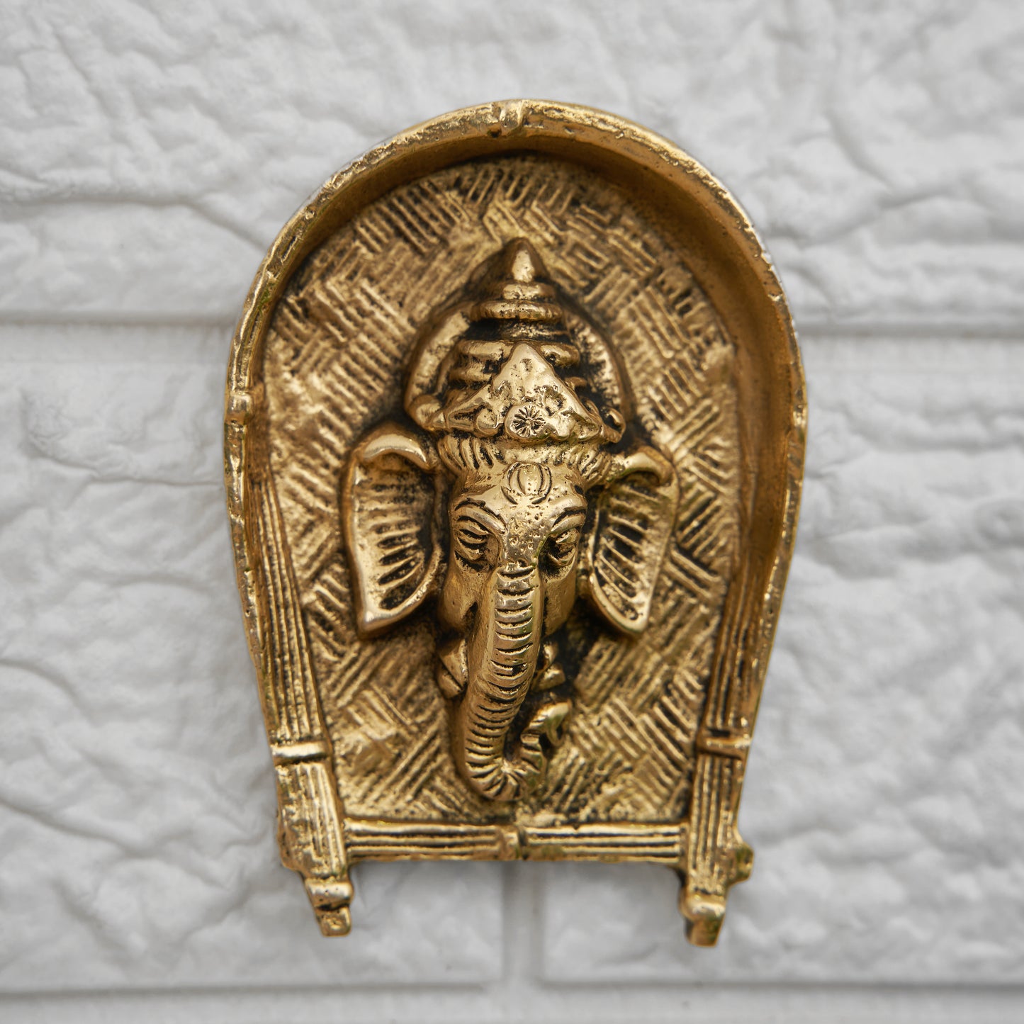 Brass Ganesh Face Wall Hanging